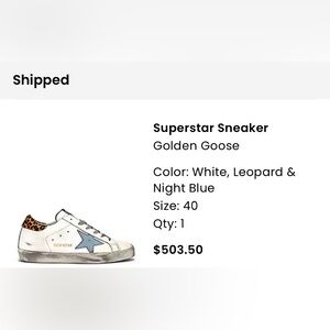 GOLDEN GOOSE Superstar Sneaker Size 40
